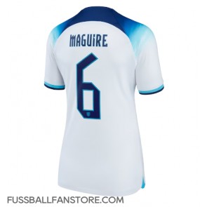 England Harry Maguire #6 Replik Heimtrikot Damen WM 2022 Kurzarm